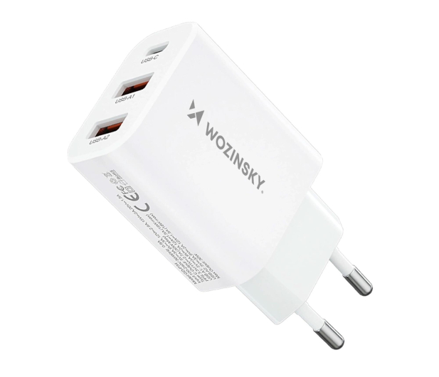 Wozinsky Ładowarka sieciowa30W USB-C / 2 x USB-A biała CWCUCW - 1487889 - zdjęcie